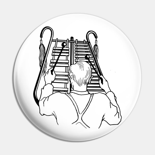 Glockenspiel Pin by linesdesigns