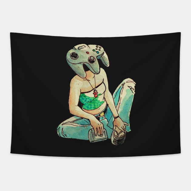 Objecthead 2 Tapestry by Schpog