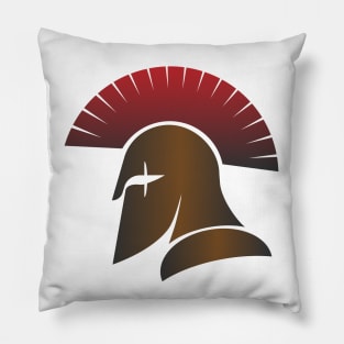 Ancient warrior helmet design Pillow