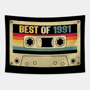 Best Of 1991 33rd Birthday Gifts Cassette Tape Vintage Tapestry