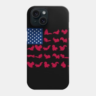 Squirre American Flag Costume Gift Phone Case