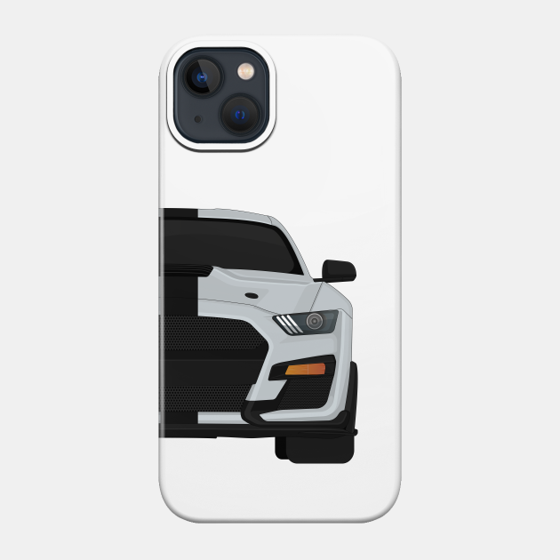Shelby GT500 2020 Iconic-Silver + Black Stripes - Mustang Shelby Gt500 - Phone Case