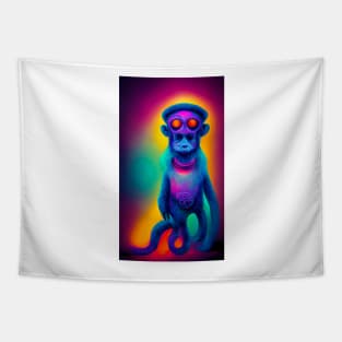 Psychedelic Monkey Tapestry