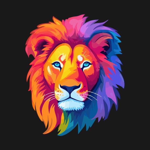 lion rainbow by SHINIGAMII