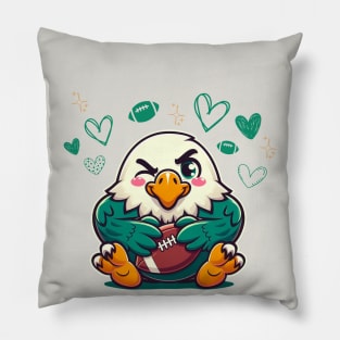 Cute Kawaii Philadelphia Eagles Love Pillow