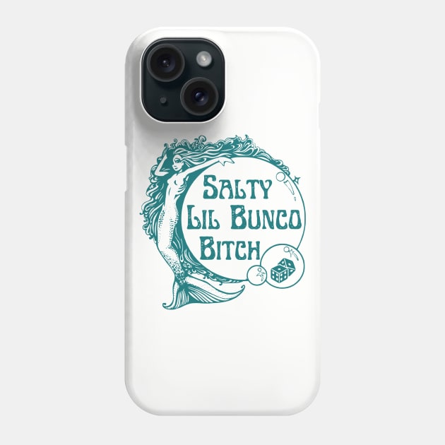 Bunco Salty Lil Bunco Bitch Mermaid Retro Vacation Beach Phone Case by MalibuSun