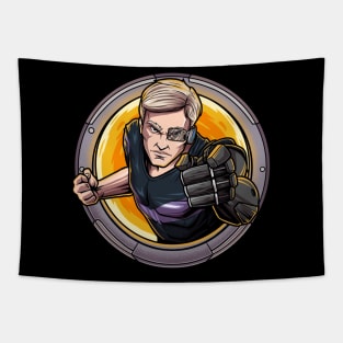 Android From The Future Artwork Tapestry