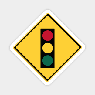 Traffic Lights Symbol Warning Sign Magnet