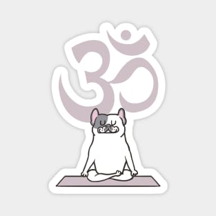 Om French Bulldog Magnet