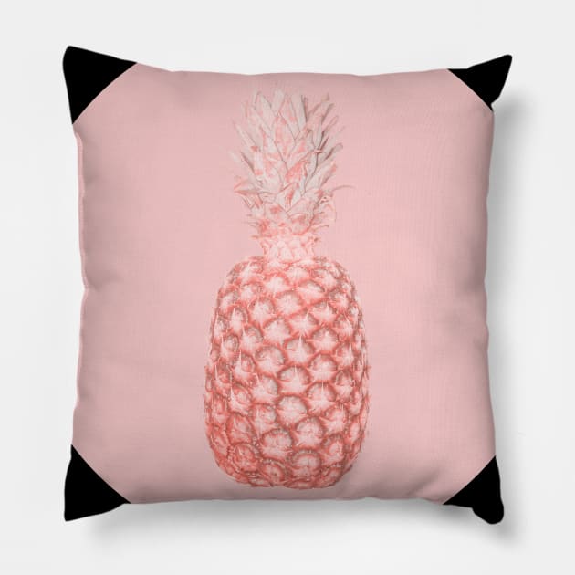 Pineapple in Millennial pink minimalist design Pillow by AnnArtshock