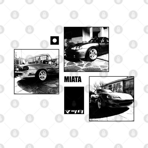 Mazda Miata MX-5 NB Black 'N White Archive by Cero