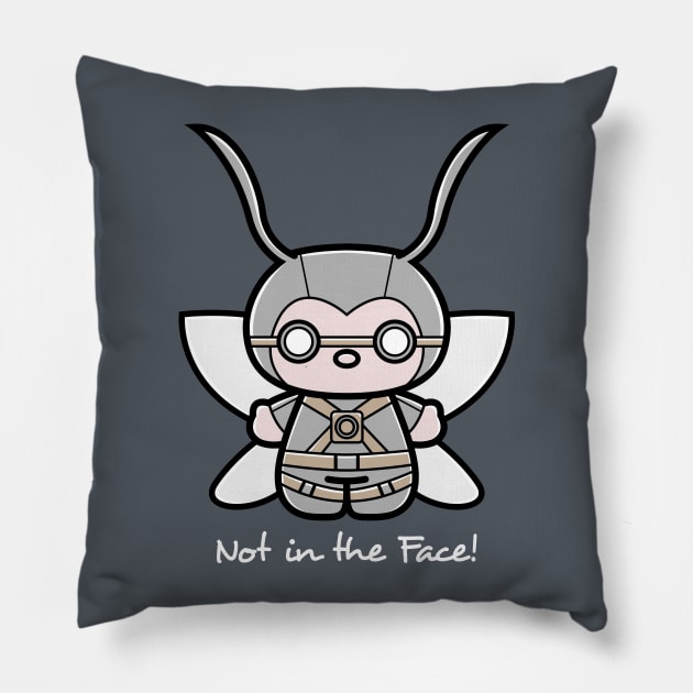 Not in the Face! Pillow by mattsinor