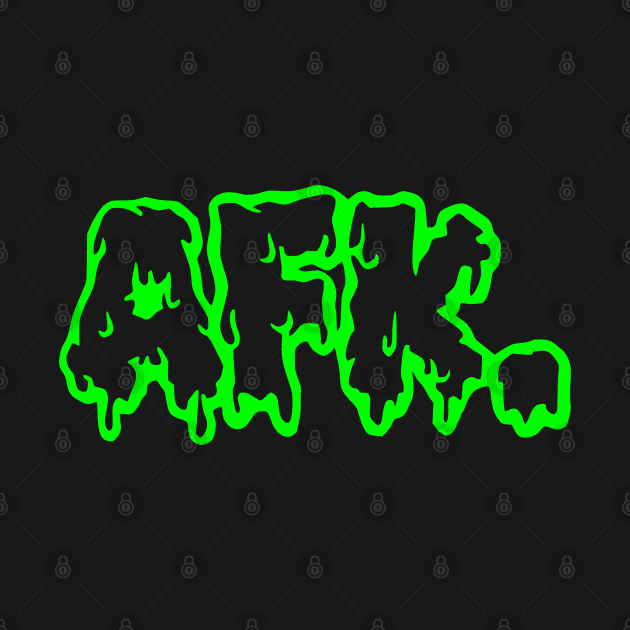 AFK. Gamer T Shirt Slime Style Away From Keyboard by Blazedfalcon