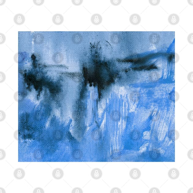 Abstract Oil Painting Classic Blue 12c15 by Go Abstract Art