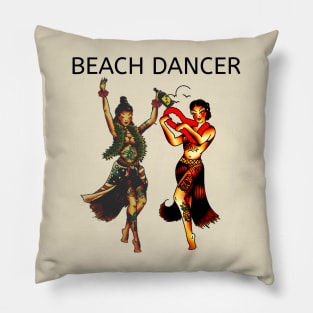 Two beach dancer Pillow