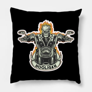 hooligan skull Pillow