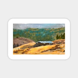 landscape painting "great outdoors" Magnet