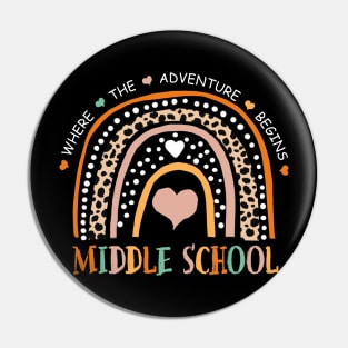 Leopard Rainbow Middle School Where The Adventure Begins Pin