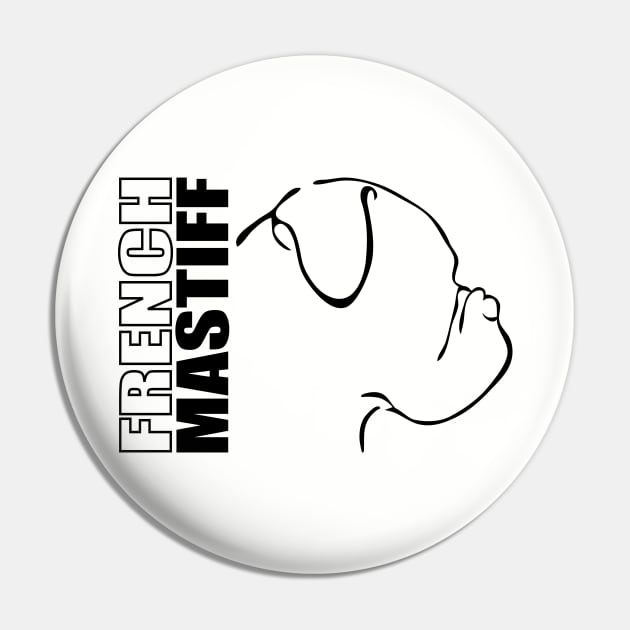 French Mastiff profile dog lover Pin by wilsigns