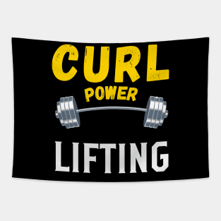 Curl power lifting Tapestry