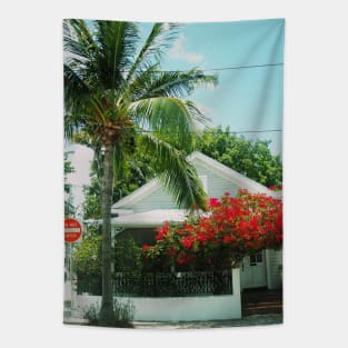 Palm tree photo Key West Florida blue sky palmtree landscape USA nature lovers Tapestry