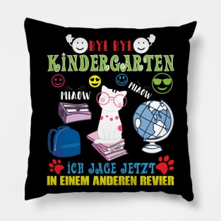 Einschulung Schulkind Katze Pillow