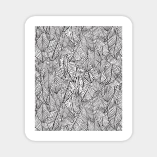 Black Feather Angle Wings Print Magnet