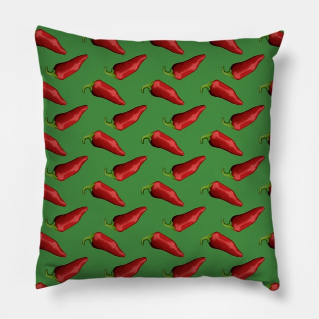 Red Chili pepper Pillow by rlnielsen4