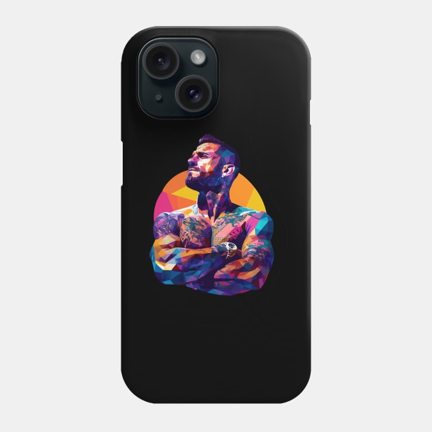 CM PUNK Lowpolly series 3 WWE Phone Case by Suga Collection