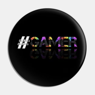 Hashtag Gamer - Social Media - Graphic Gaming - Video Game Lover - Multicolor Pin