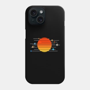 minimalist solar system Phone Case