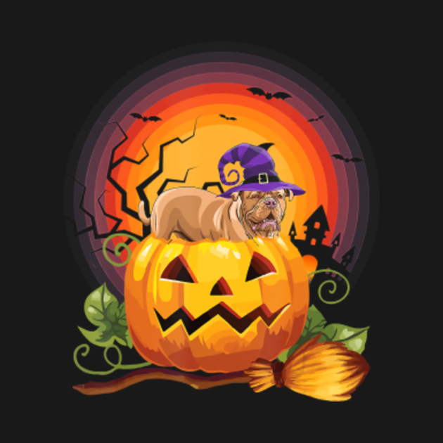 English Mastiff Witch Pumpkin Halloween - Dog Lover Costume - English ...