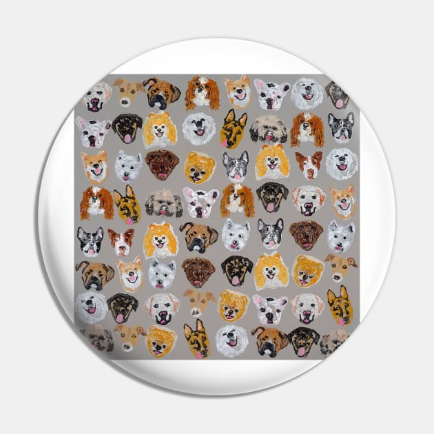 BooBoo & Friends (grey) Pin by MichellePhong