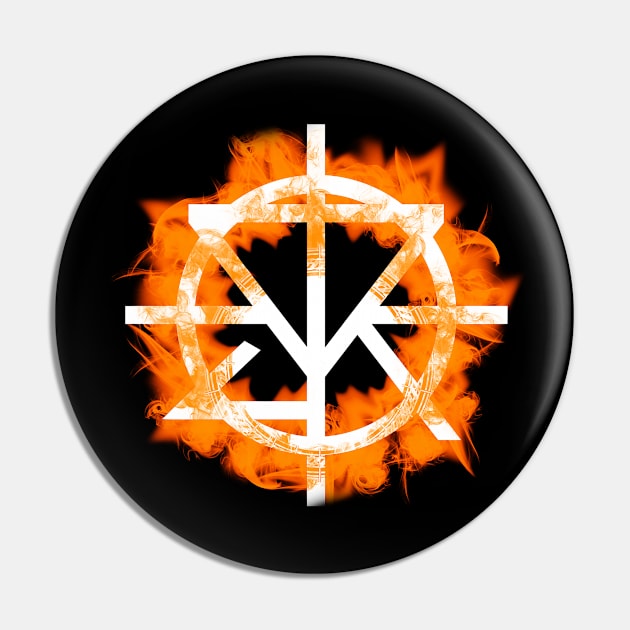 Seth Rollins Burning Logo Pin by lightsdsgn