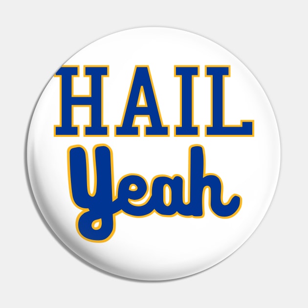 Hail Yeah Script Panthers Pin by dutchlovedesign