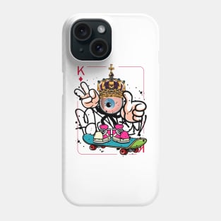 Playing Card King Monster Graffiti Street Art Phone Case