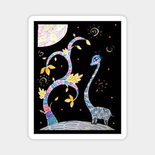 Space giraffe Magnet