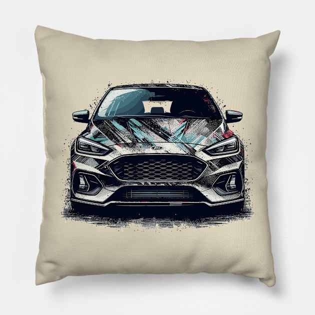 Ford Focus Pillow by Vehicles-Art