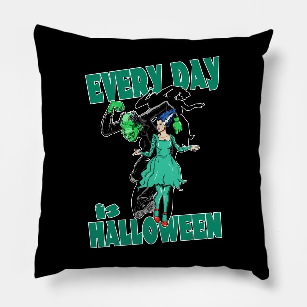 Every Day is Halloween Pillow by silentrob668