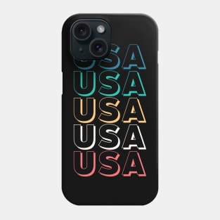 USA TRENDY ATHLETIC STYLE U.S.A INDEPENDENCE DAY 4TH JULY T Phone Case