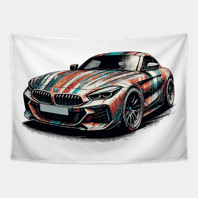BMW Z4 Tapestry by Vehicles-Art