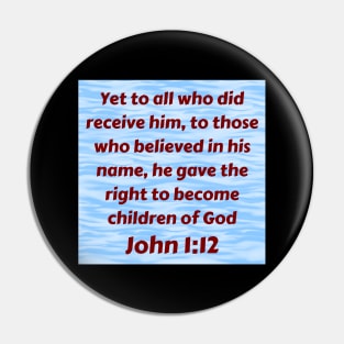 Bible Verse John 1:12 Pin