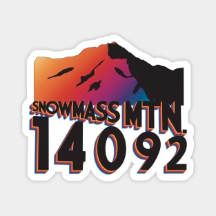 Snowmass Mountain Magnet