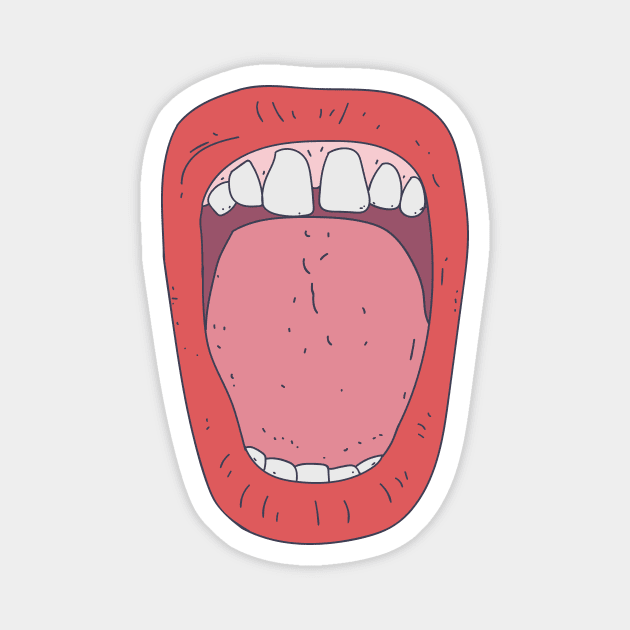 Voice Actor - Mouth Graphic - Performing Artist Magnet by DeWinnes