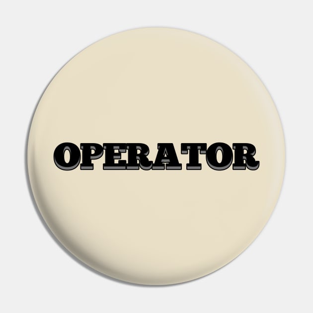 Operator Pin by Menu.D