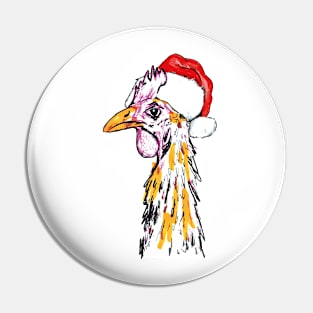 Christmas chicken Pin