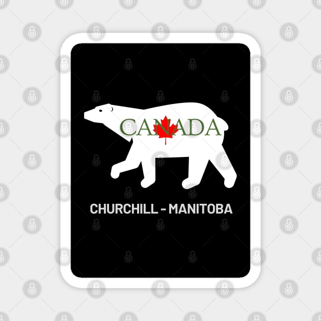 Churchill - Manitoba - Canada Magnet by DW Arts Design