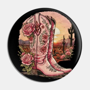 Cowgirl boots style, Expressing Your Inner Cowgirl with Unique Cowgirl Boots Art Pin