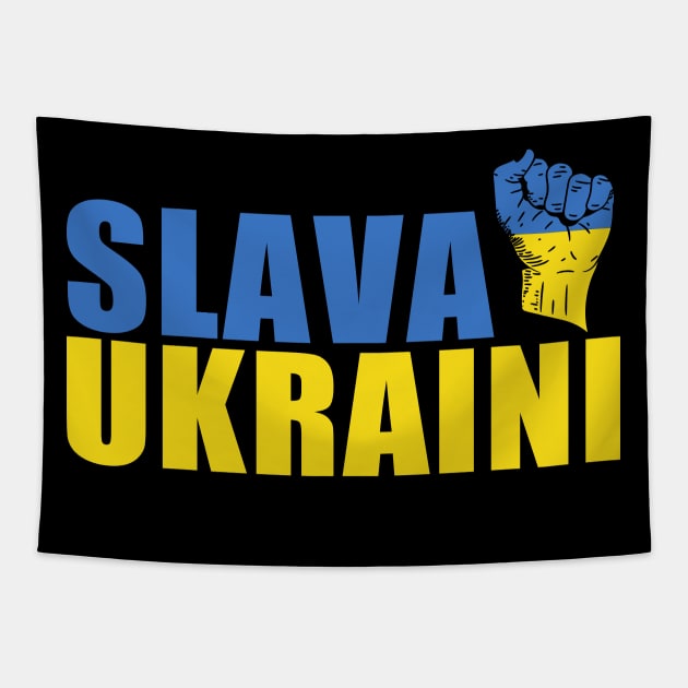 SLAVA UKRAINI! Glory to Ukraine! Freedom for Ukraine! Tapestry by Vladimir Zevenckih