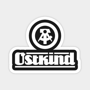 Ostkind with DDR logo (white) Magnet